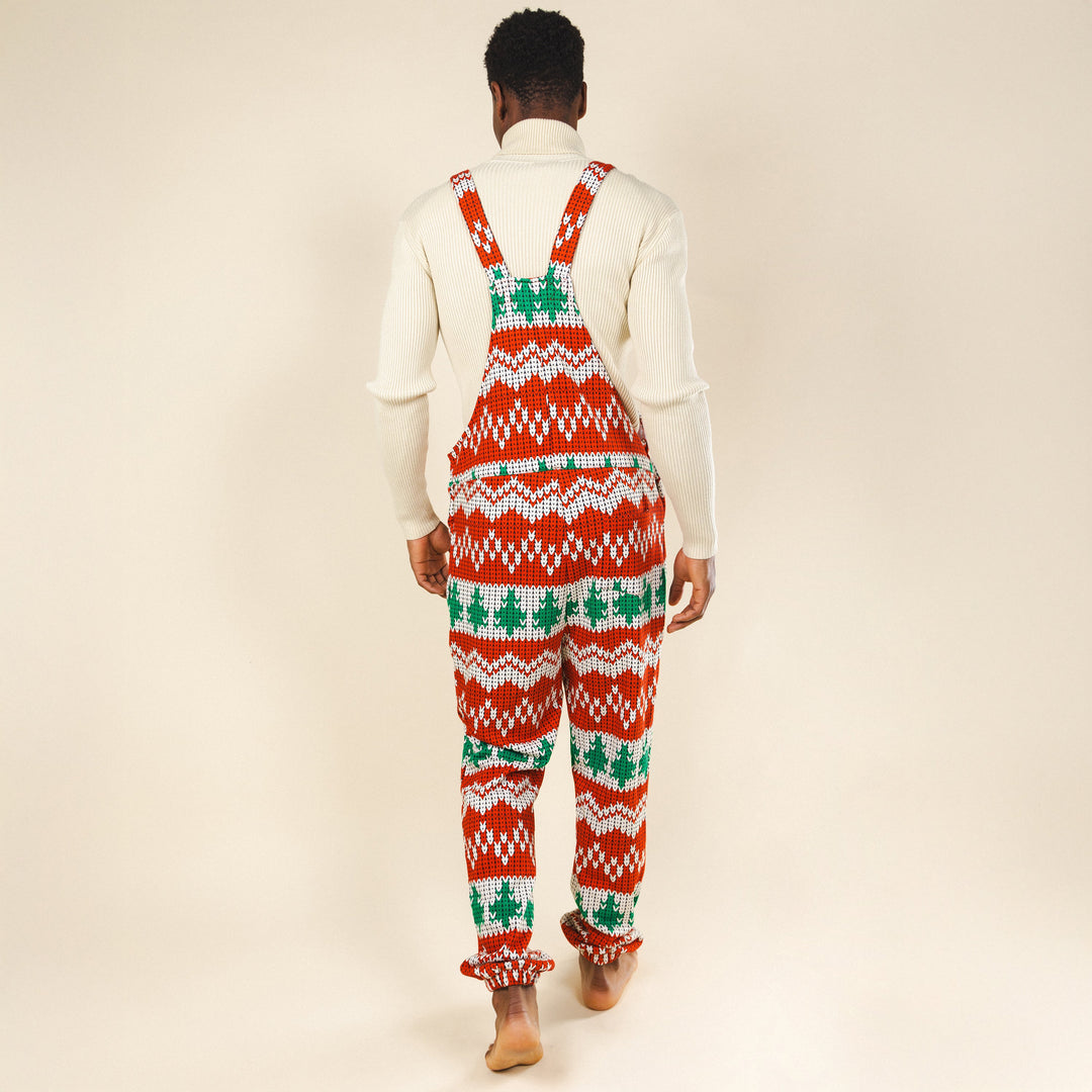 The Red Ryder | Fair Isle Knit Print Pajamaralls®