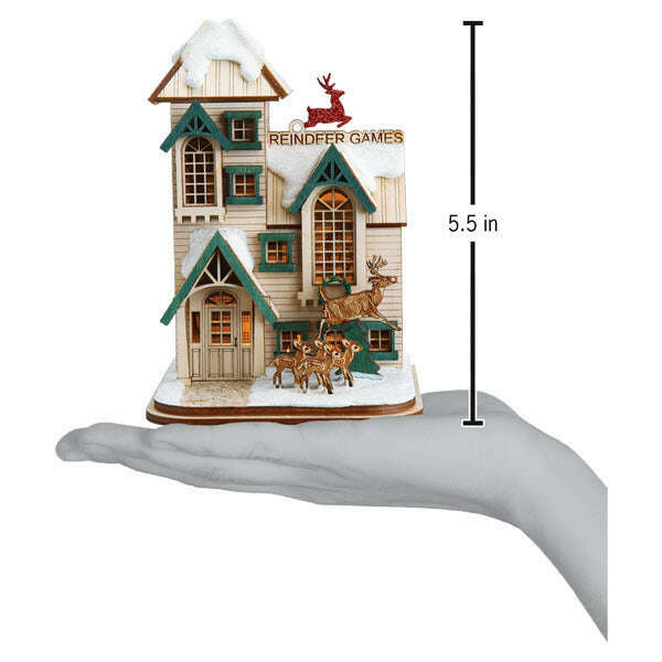 Old World Christmas Reindeer Games Light-Up Ornament