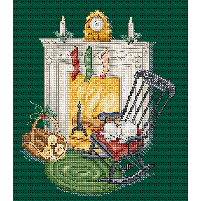 Resting by the chimney L8224 Counted Cross Stitch Kit