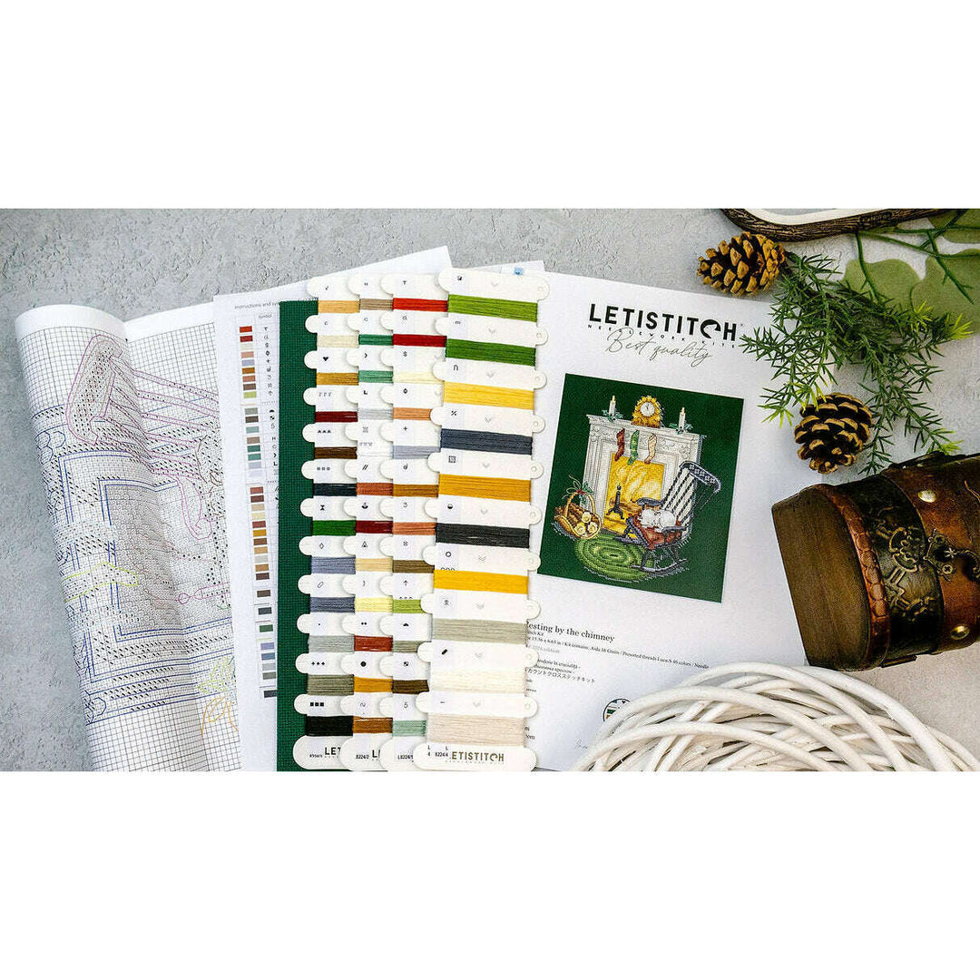 Resting by the chimney L8224 Counted Cross Stitch Kit