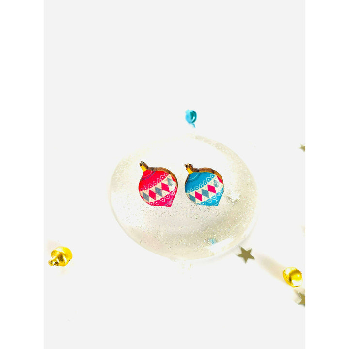 Retro Bauble Stud Earrings by Rosie Rose Parker