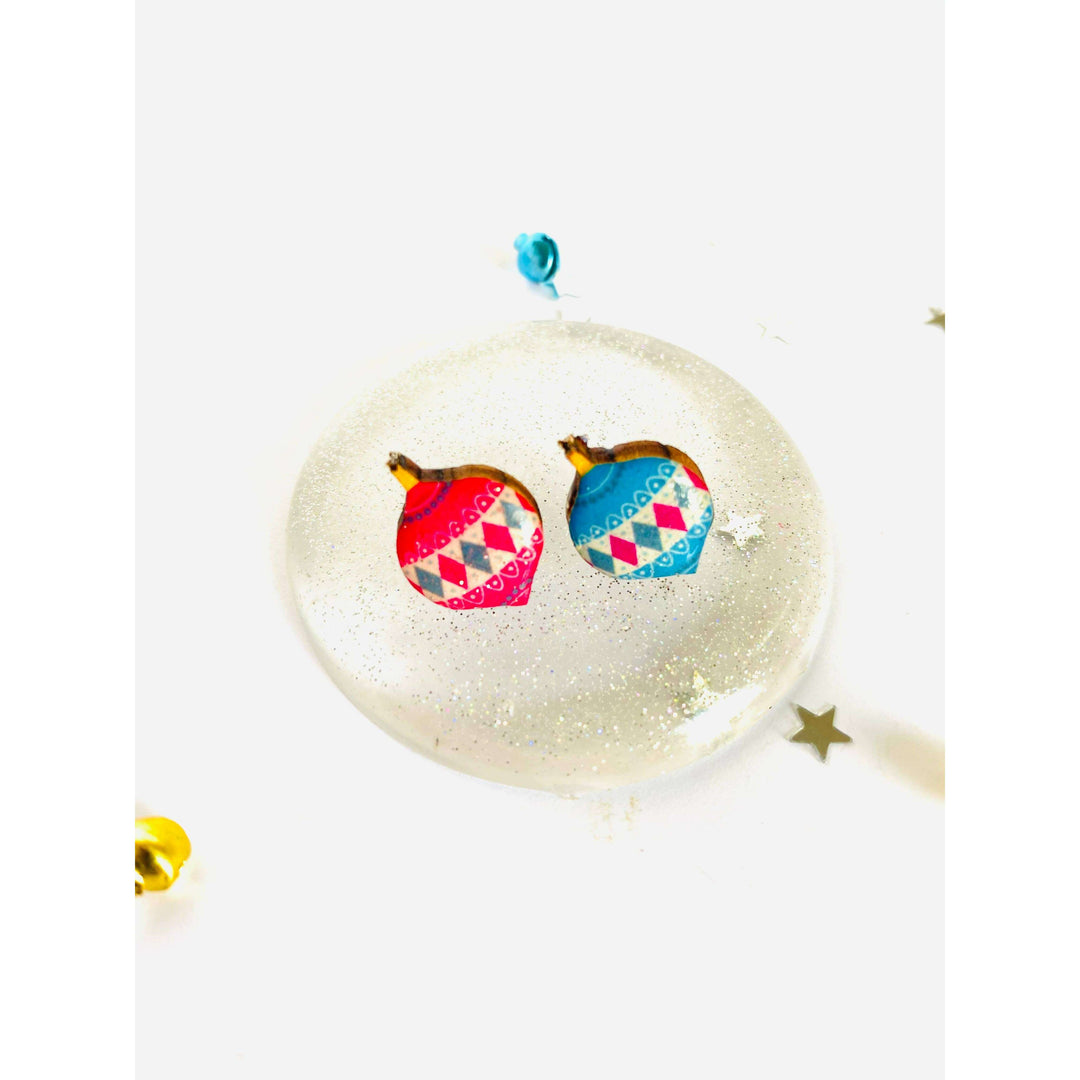 Retro Bauble Stud Earrings by Rosie Rose Parker