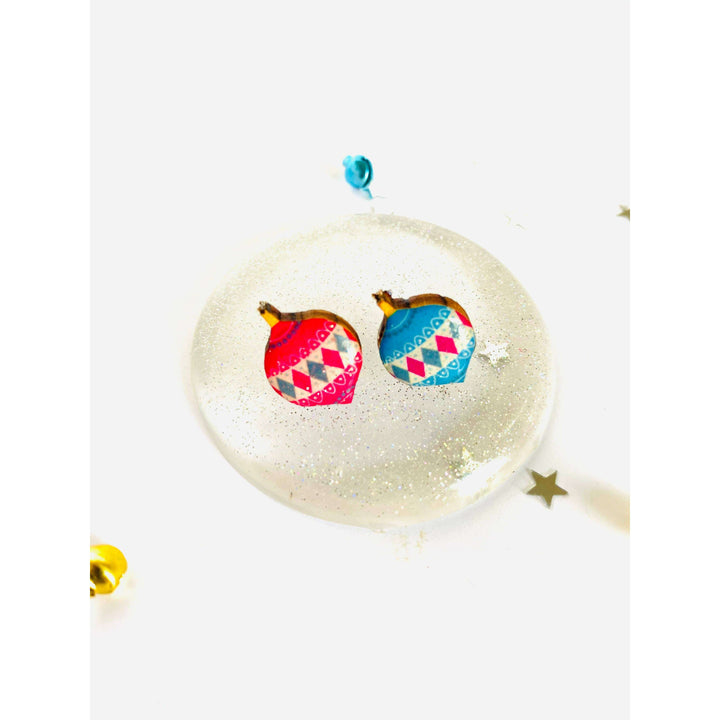 Retro Bauble Stud Earrings by Rosie Rose Parker