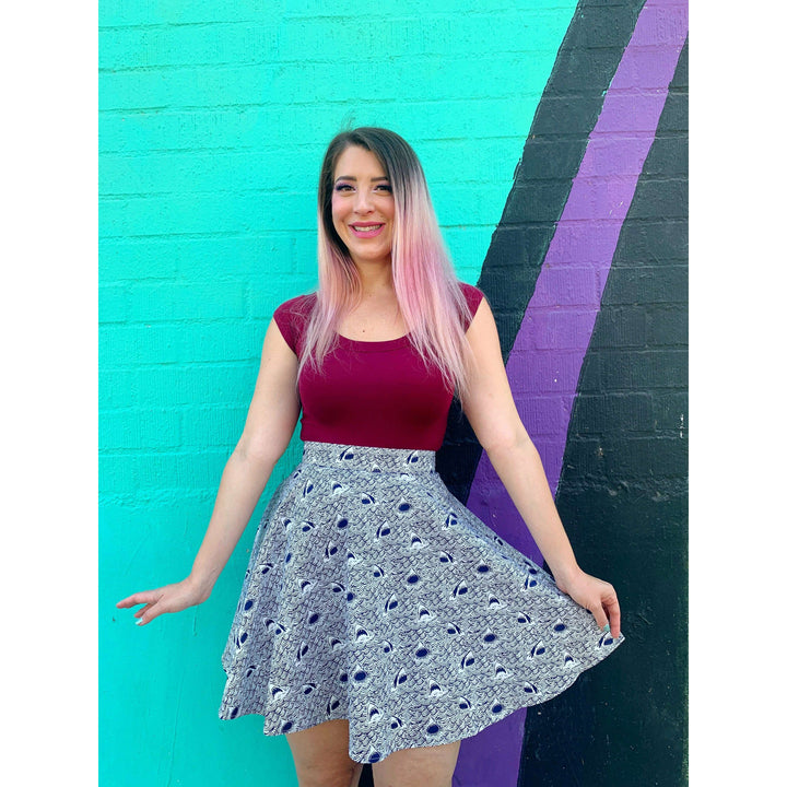 Retro Boat Neck Top in Burgundy