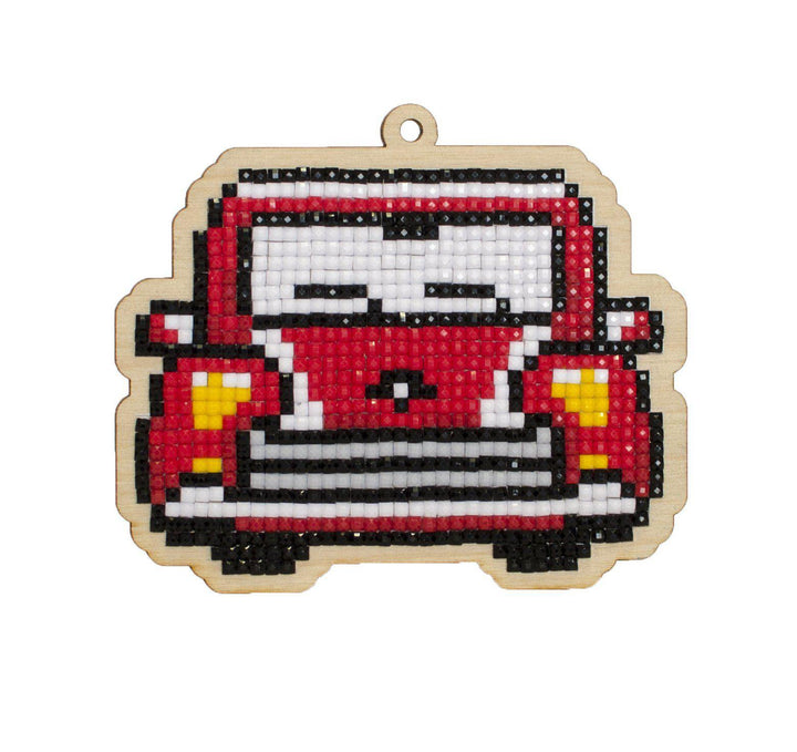 Retro Car WWP275 Diamond Painting on Plywood Kit