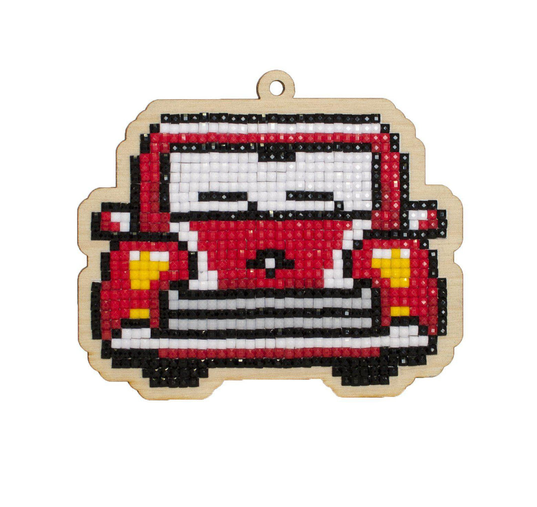 Retro Car WWP275 Diamond Painting on Plywood Kit