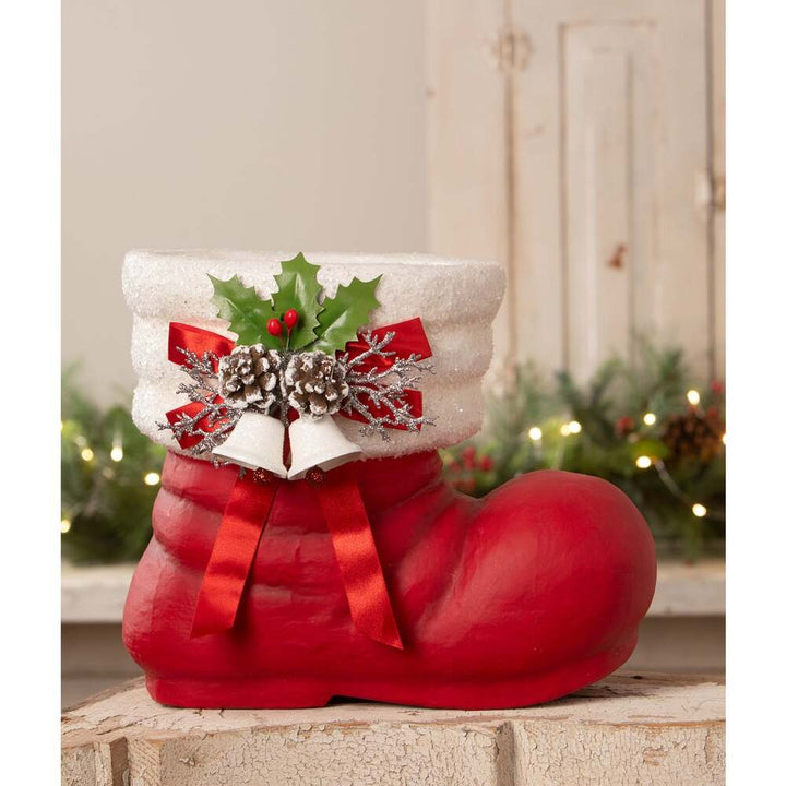 Retro Red Santa Boot by Bethany Lowe Designs