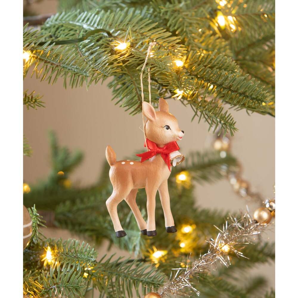 Retro Ruby Reindeer Ornament by Bethany Lowe Designs 2