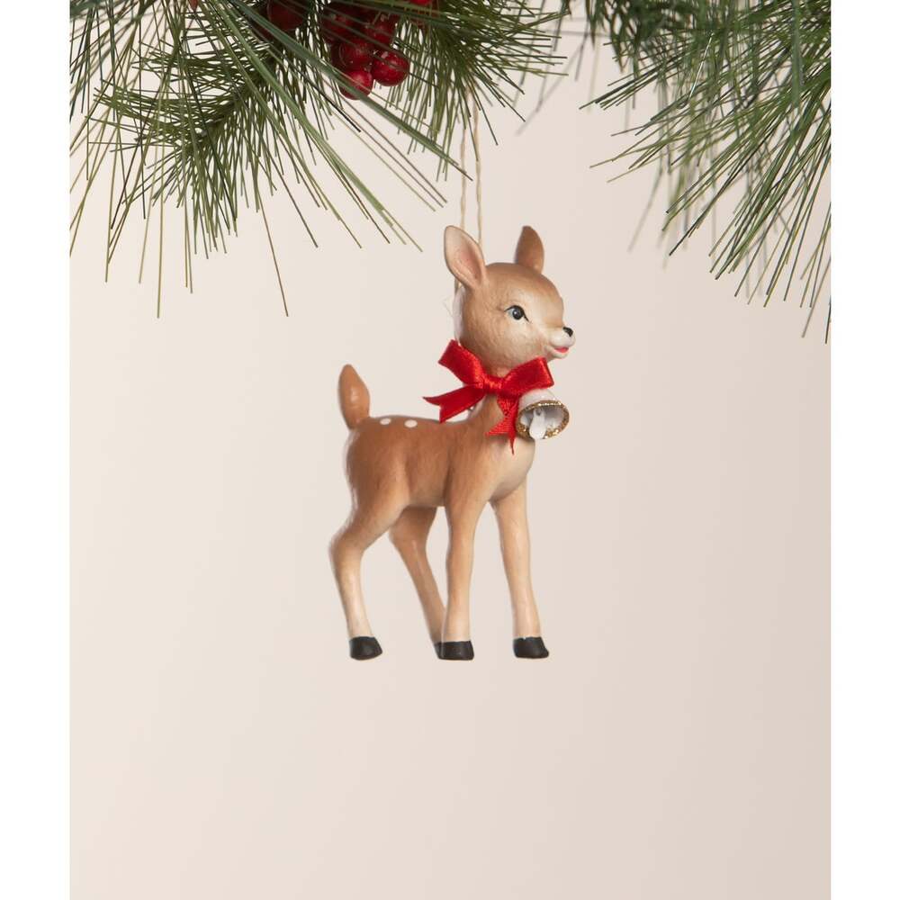 Retro Ruby Reindeer Ornament by Bethany Lowe Designs