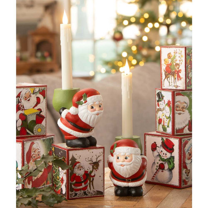 Retro Santa Candle Holder by Bethany Lowe Designs 2