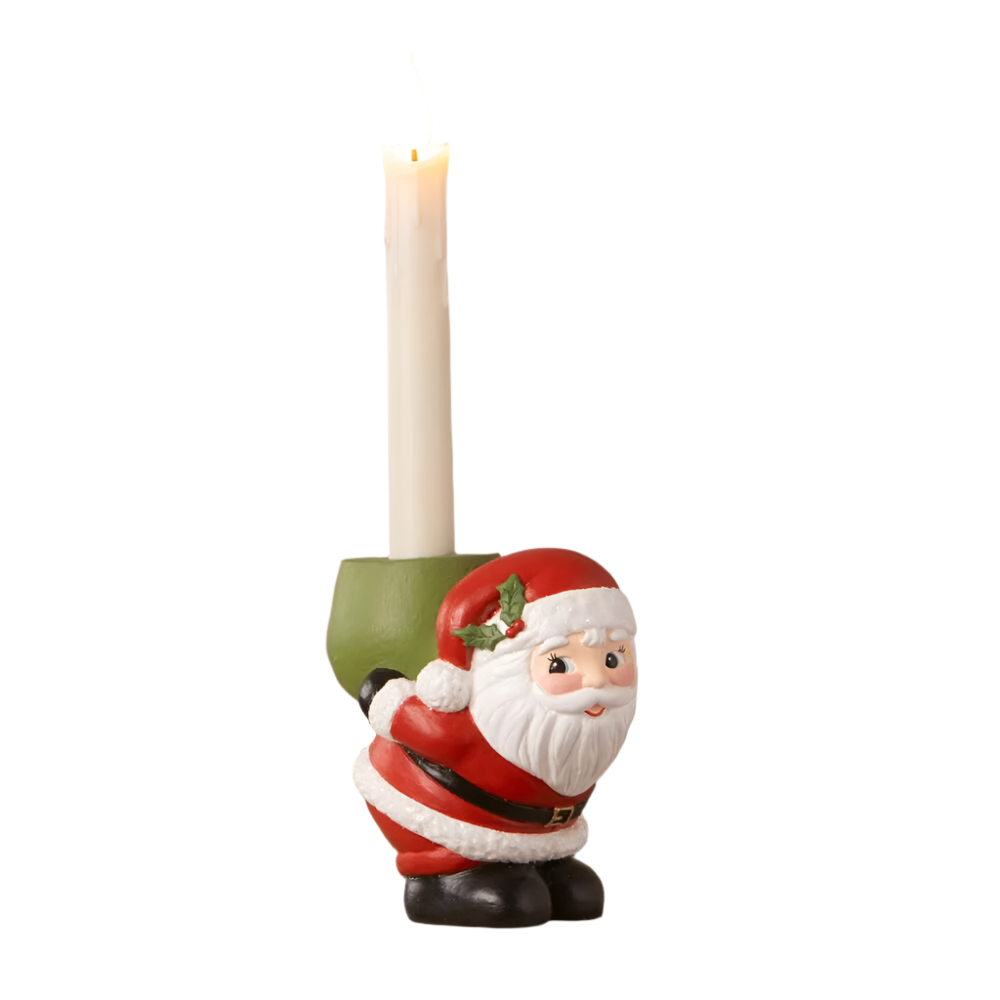 Retro Santa Candle Holder by Bethany Lowe Designs