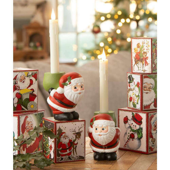 Retro Santa Candle Holder by Bethany Lowe Designs 2