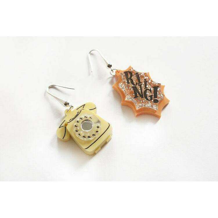 Retro Telephone Earrings by Laliblue - Quirks!