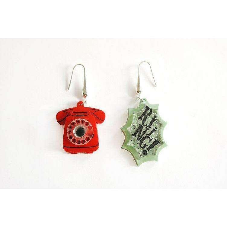 Retro Telephone Earrings by Laliblue - Quirks!