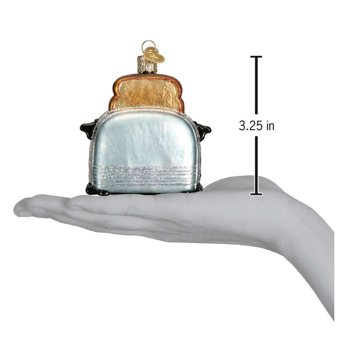 Old World Christmas Retro Toaster Blown Glass Ornament