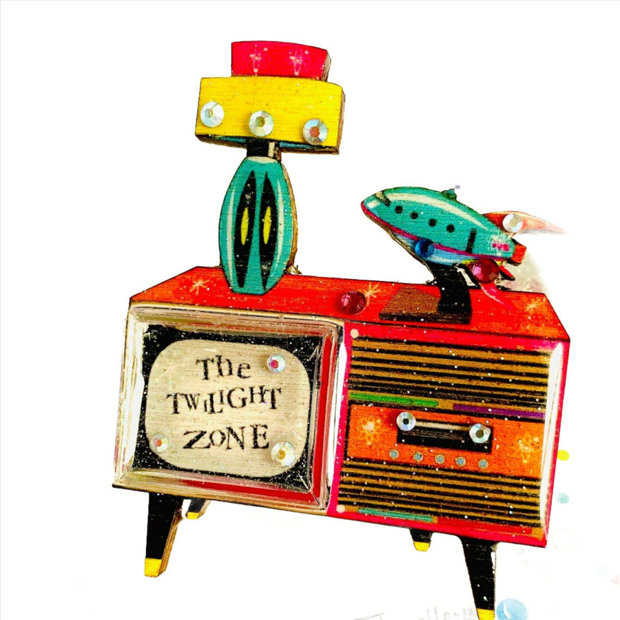 Retro TV Brooch by Rosie Rose Parker - Quirks!