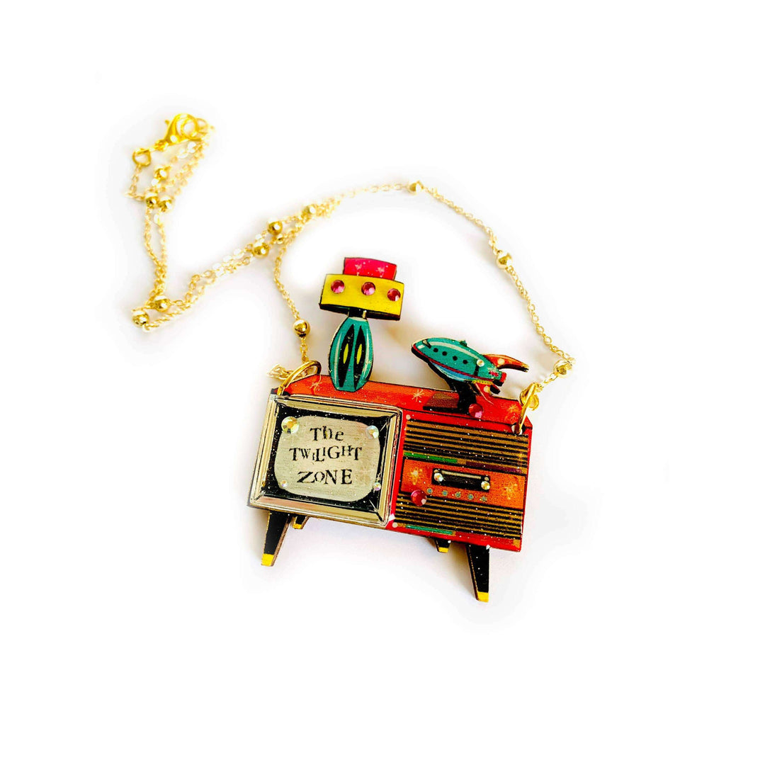 Retro TV Necklace by Rosie Rose Parker