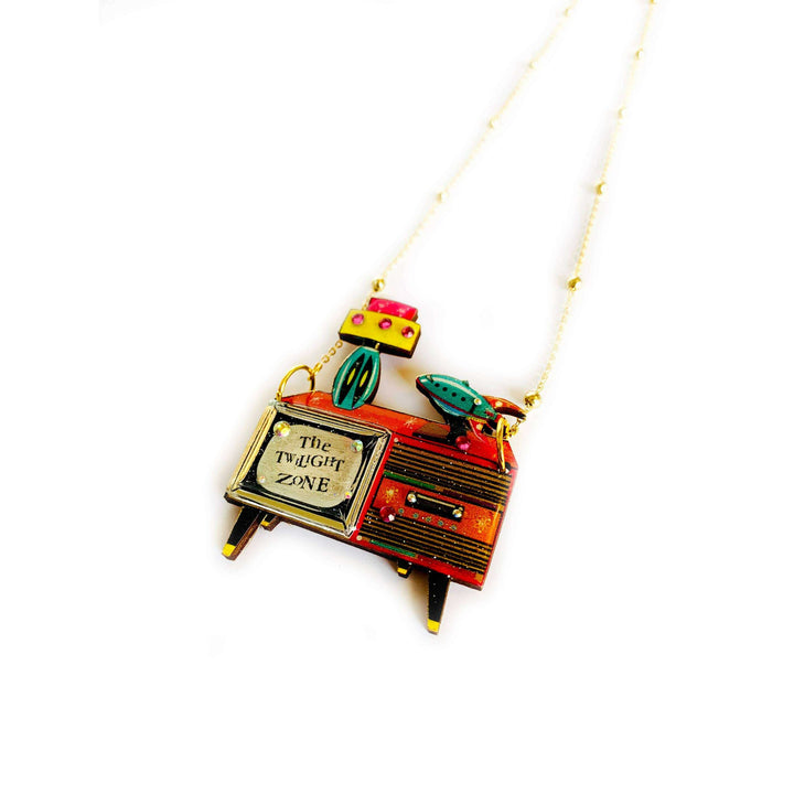Retro TV Necklace by Rosie Rose Parker