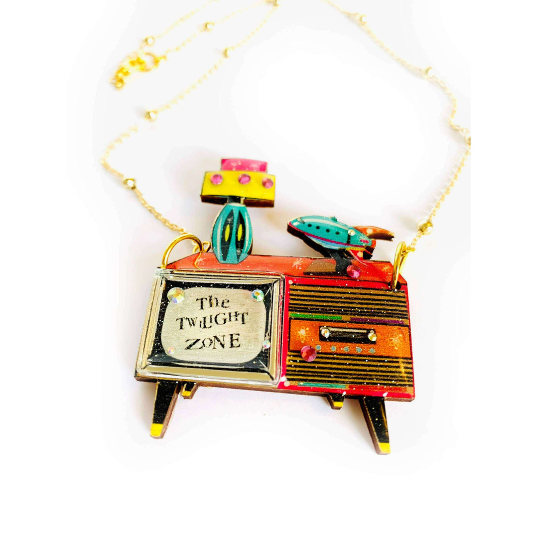 Retro TV Necklace by Rosie Rose Parker
