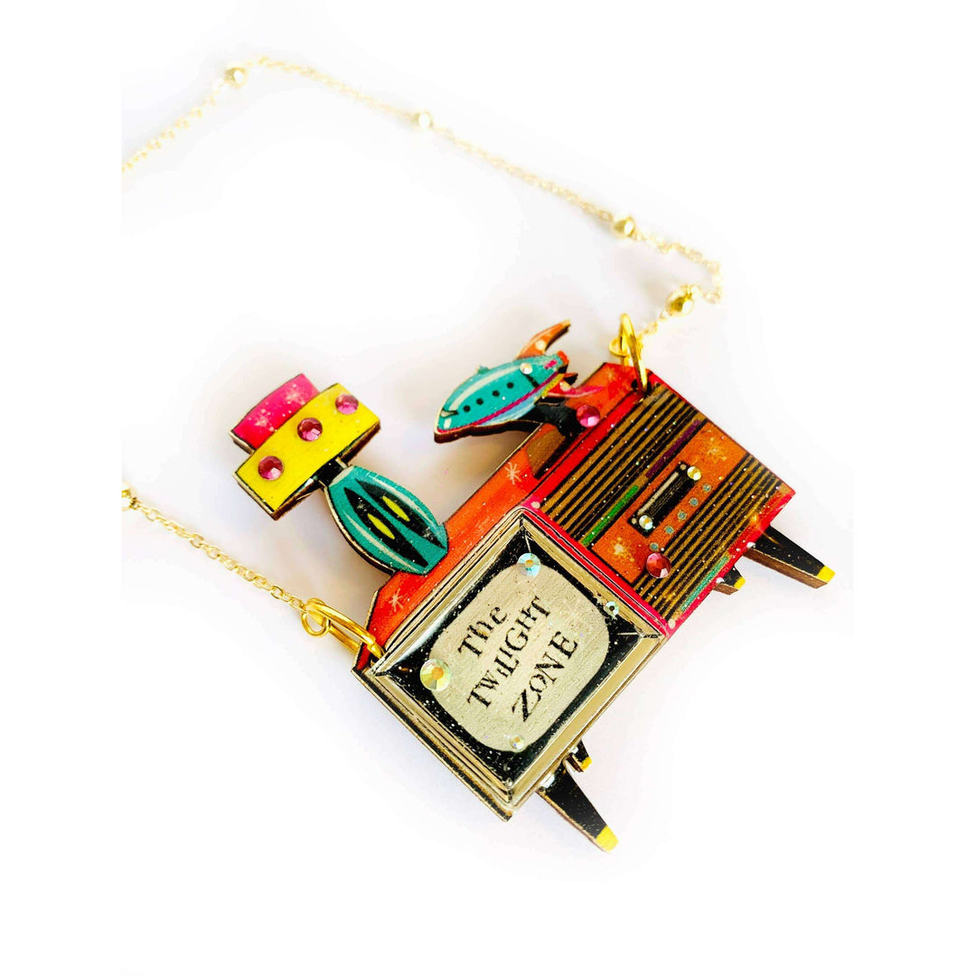 Retro TV Necklace by Rosie Rose Parker