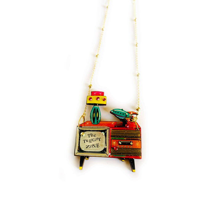 Retro TV Necklace by Rosie Rose Parker