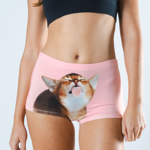 The Right Meow | Kitten Modal Boyshort Underwear