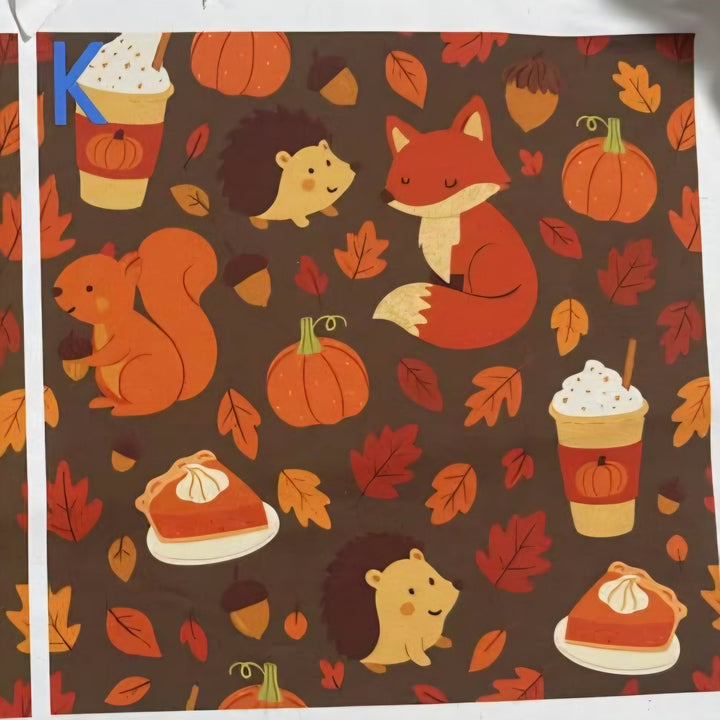 Pumpkin Spice Critters Exclusive Leggings - High-quality Handcrafted Vibrant