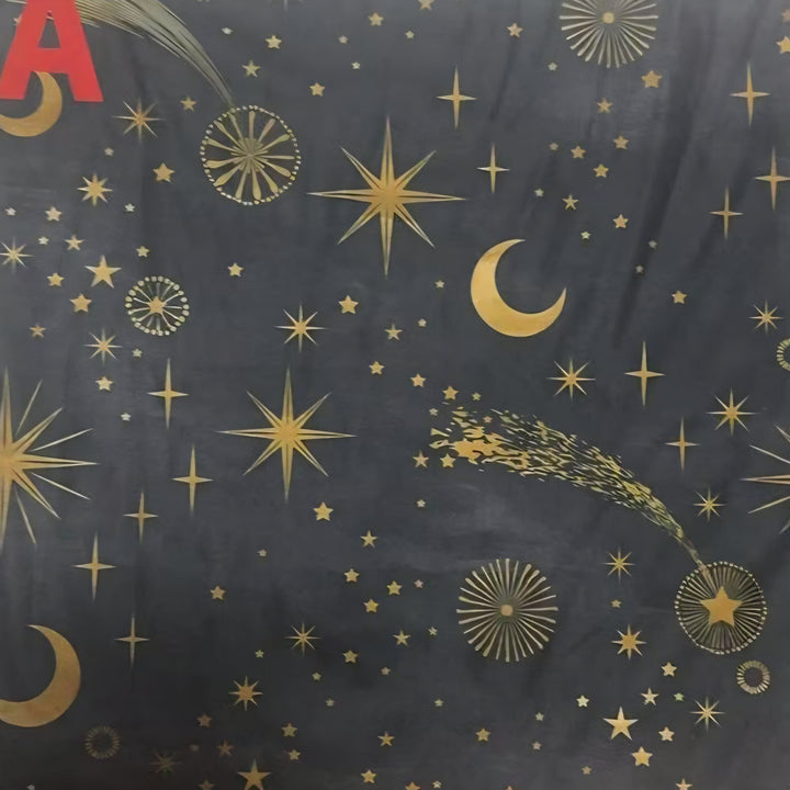 Cosmic Night Leggings - High-quality Handcrafted Vibrant Witchy Celestial Moon Stars