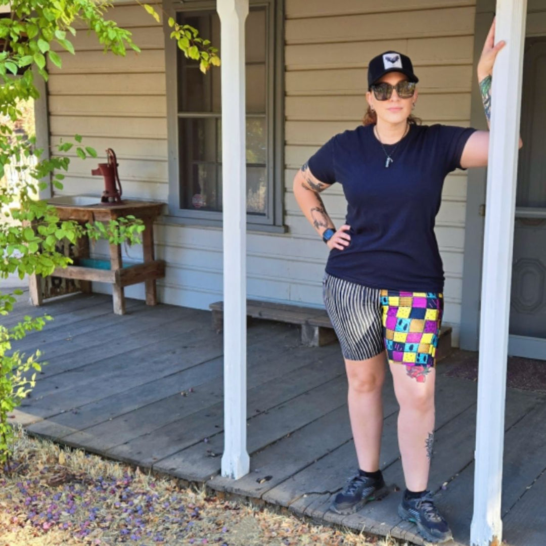 Jack & Sally Halloween Couple (Unique Exclusive) Pocket Biker Shorts - High-quality Handcrafted Vibrant Bike Shorts