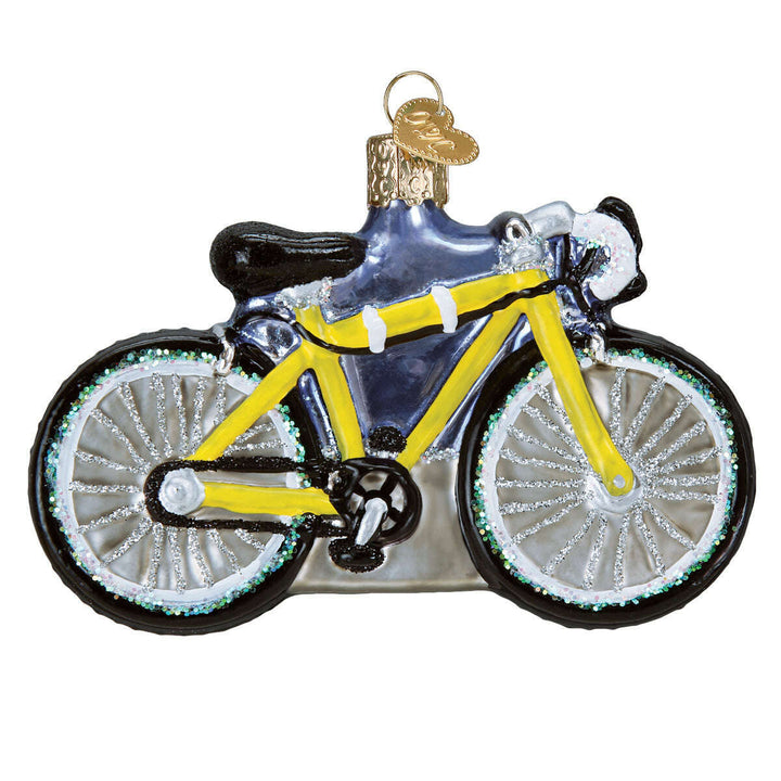 Old World Christmas Road Bike Blown Glass Ornament