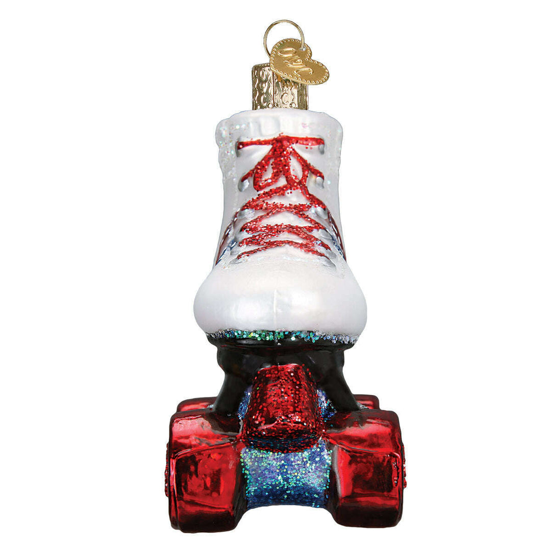 Old World Christmas Roller Skate Blown Glass Ornament