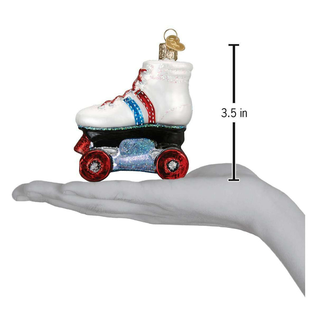Old World Christmas Roller Skate Blown Glass Ornament