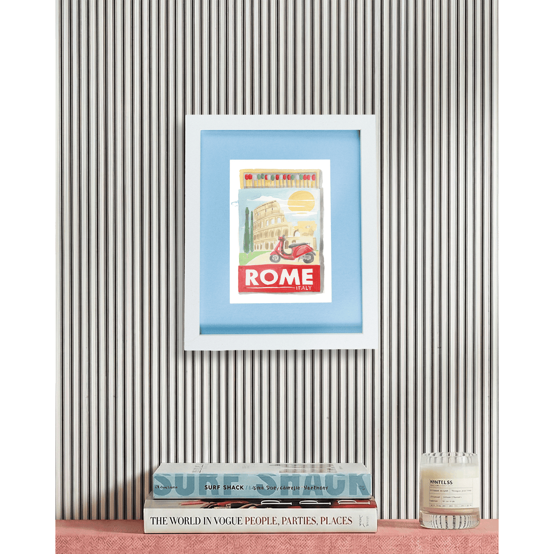 Rome Matchbook Art Print