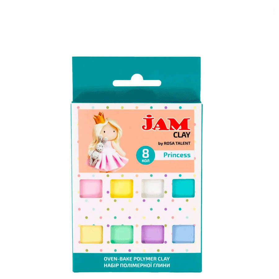 Rosa Talent Princess - Polymer Clay Set. 8*0.04 lb. Jam Clay.