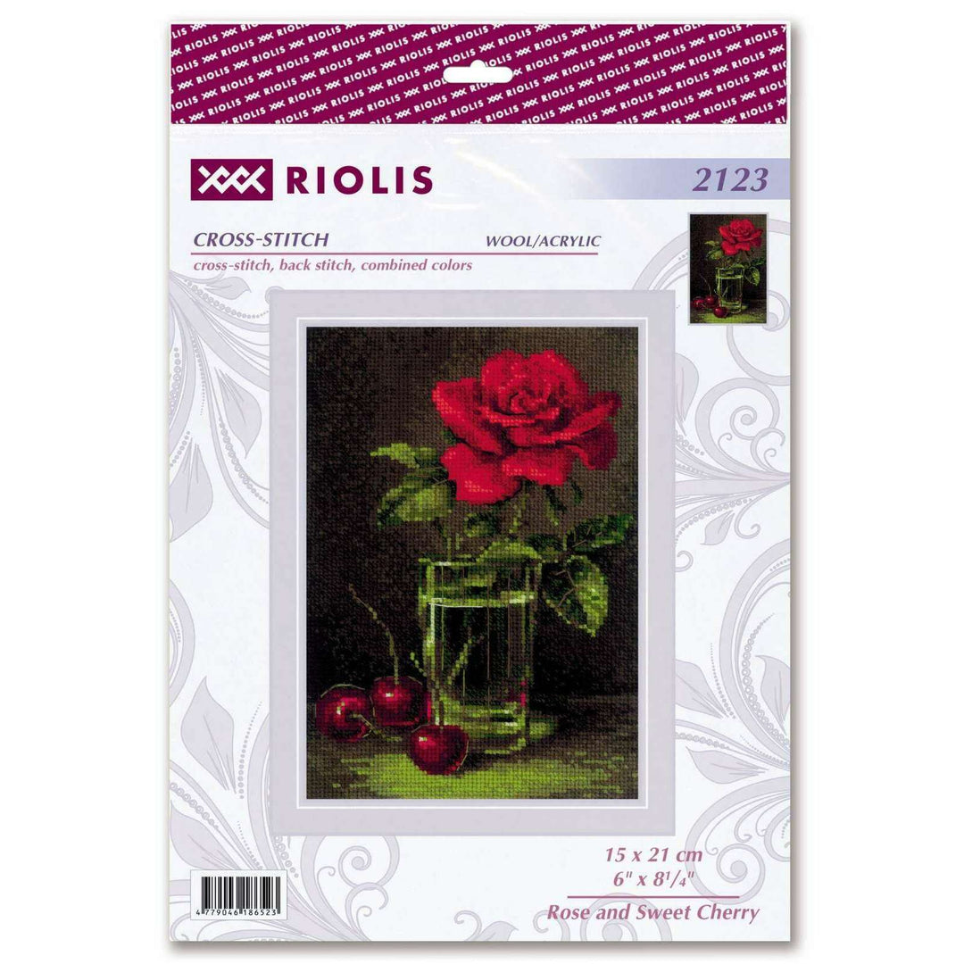 Rose and Sweet Cherry R2123 Counted Cross Stitch Kit