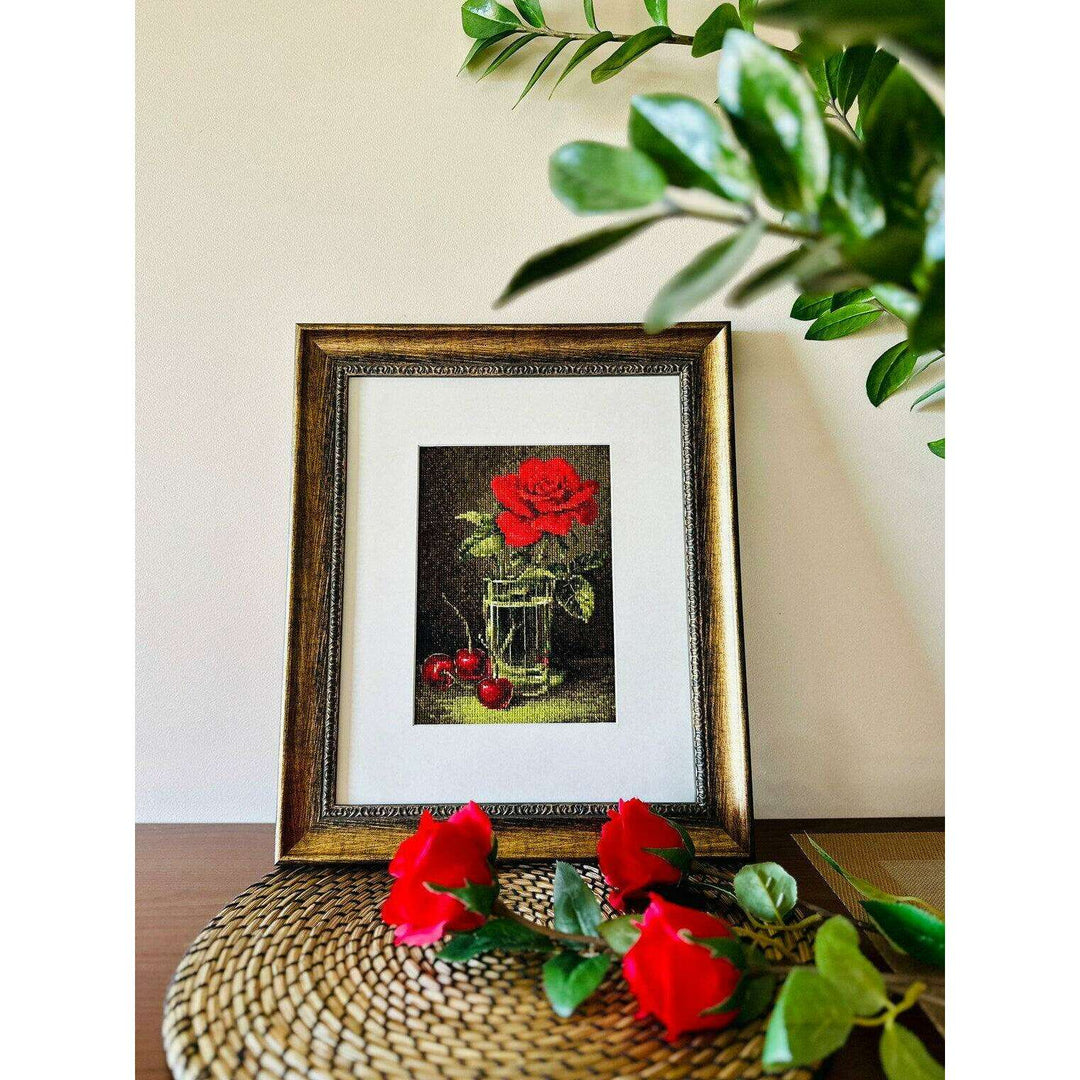 Rose and Sweet Cherry R2123 Counted Cross Stitch Kit