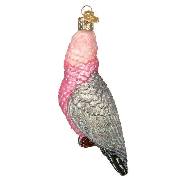 Old World Christmas Rose-Breasted Cockatoo Blown Glass Ornament