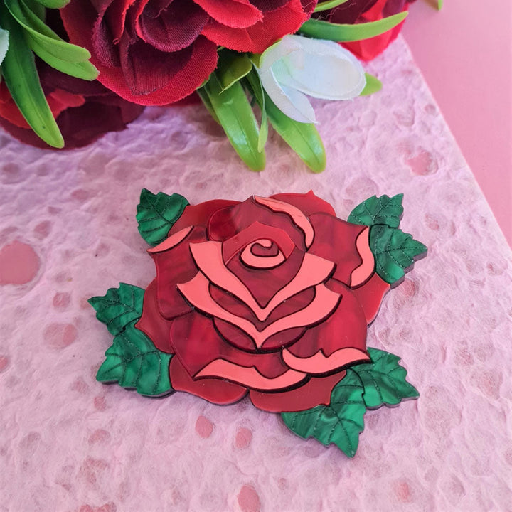 Rose Brooch by Cherryloco Jewellery 2