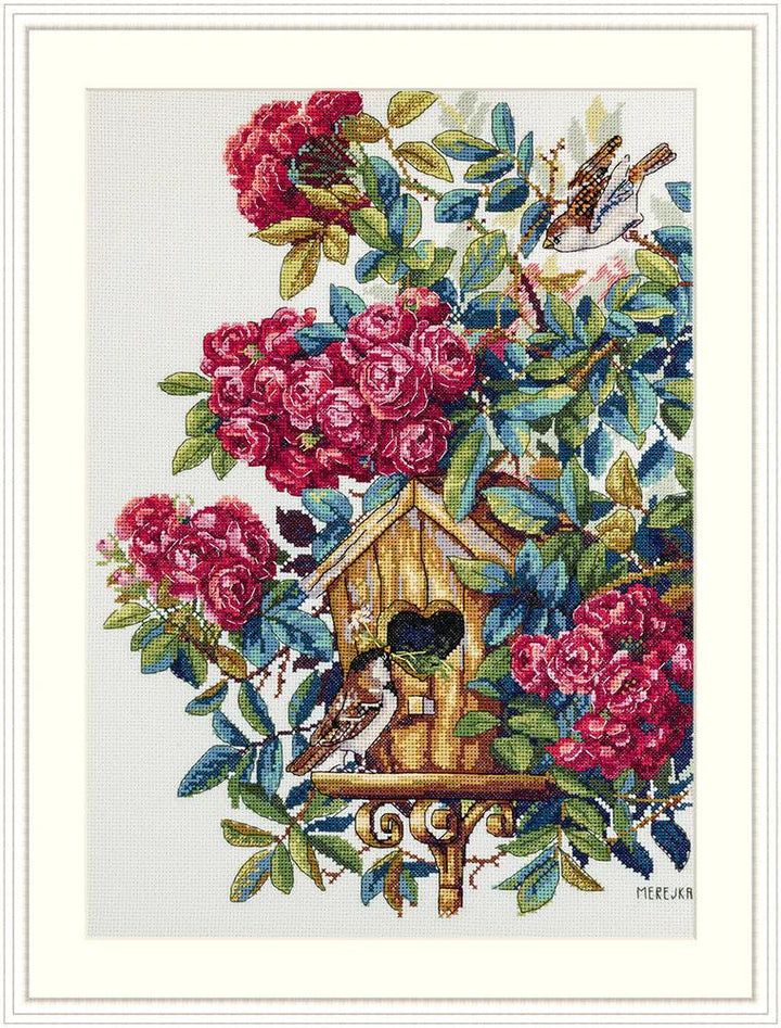 Rose Bush K-150 Counted Cross-Stitch Kit