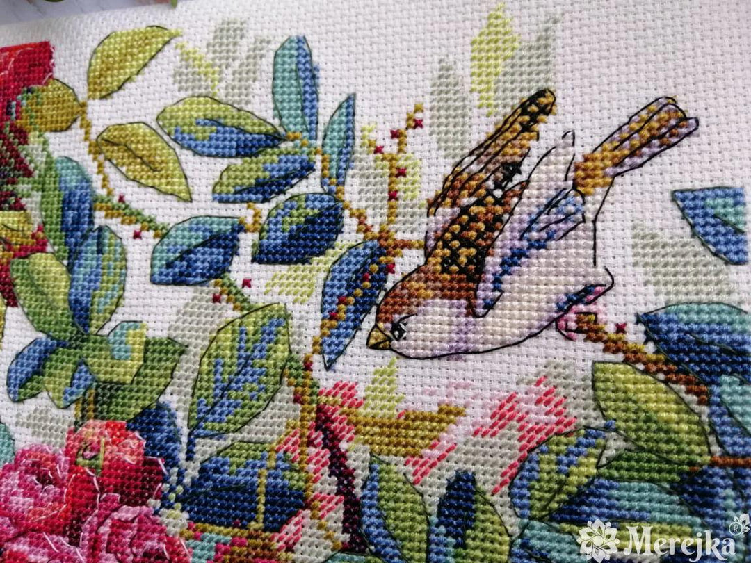 Rose Bush K-150 Counted Cross-Stitch Kit