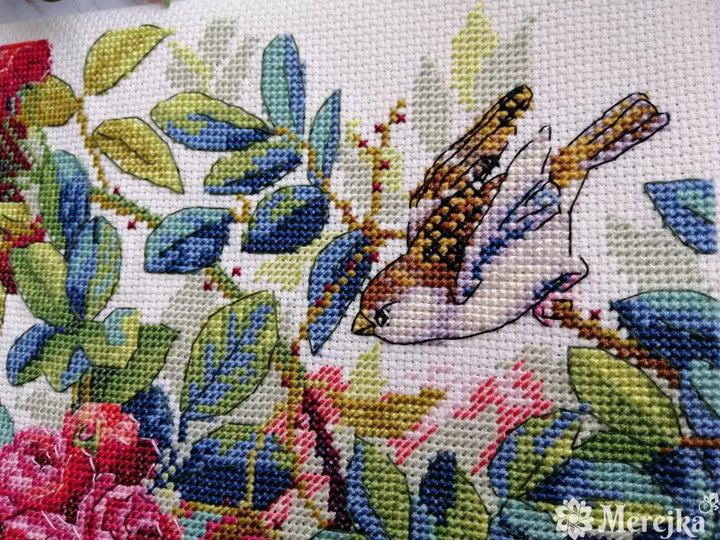 Rose Bush K-150 Counted Cross-Stitch Kit