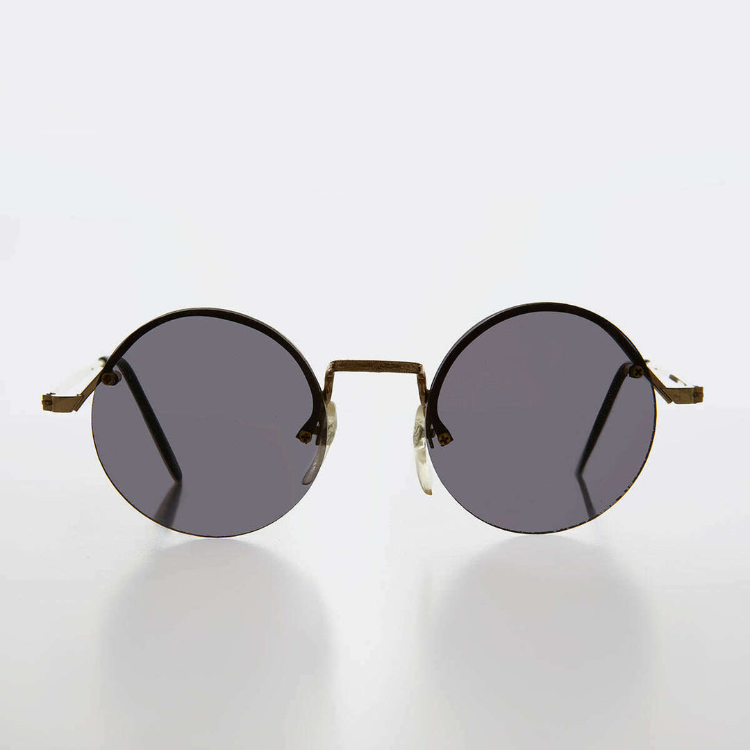 Round Hippy Sunglass with Colored Lenses - Swami