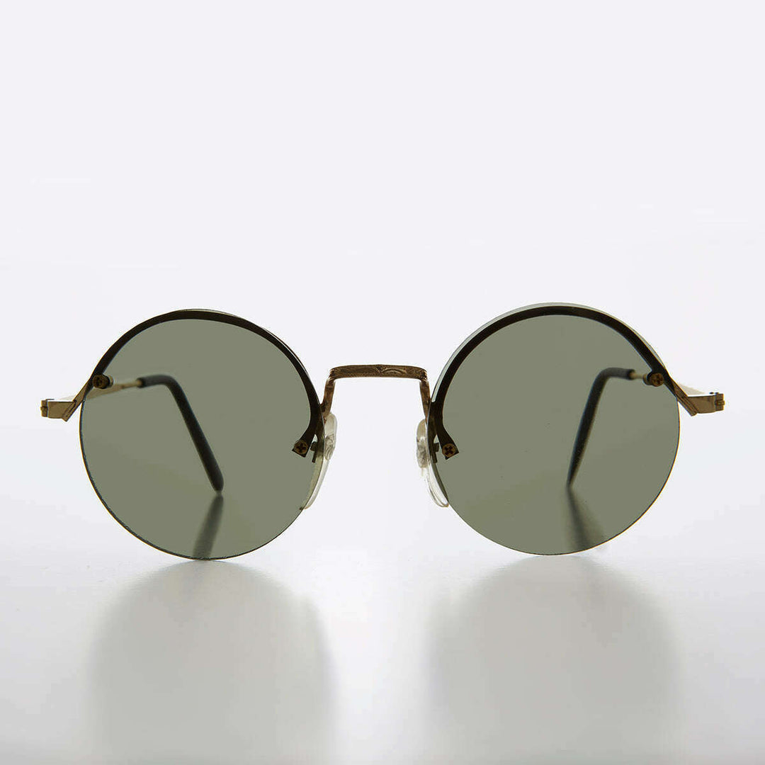 Round Hippy Sunglass with Colored Lenses - Swami