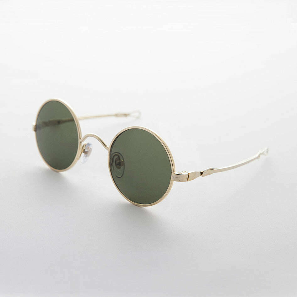 Round Steampunk Vintage Sunglass with Adjustable Temples - Swazi