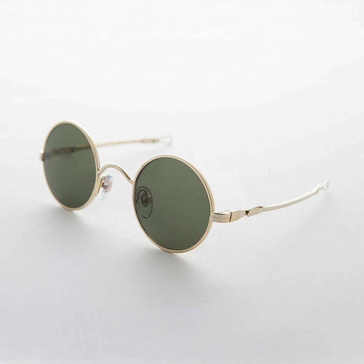 Round Steampunk Vintage Sunglass with Adjustable Temples - Swazi
