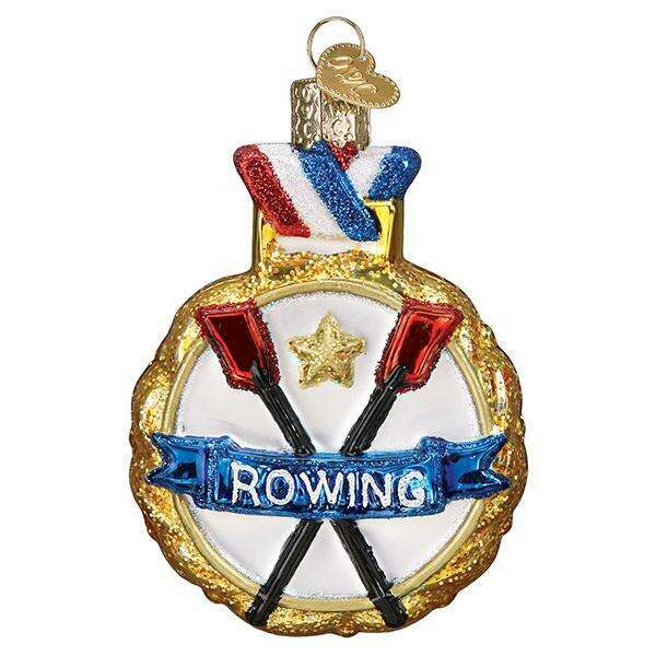 Old World Christmas Rowing Blown Glass Ornament