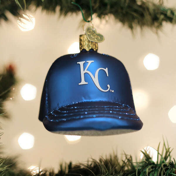 Old World Christmas Royals Baseball Cap Blown Glass Ornament