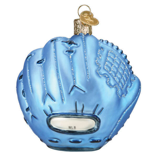 Old World Christmas Royals Baseball Mitt Blown Glass Ornament