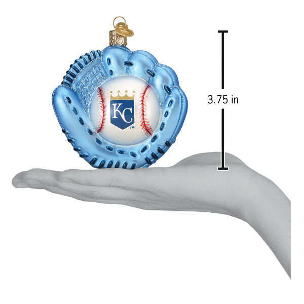 Old World Christmas Royals Baseball Mitt Blown Glass Ornament