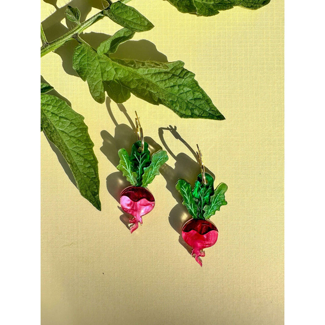 Ruby Radish Dangle
